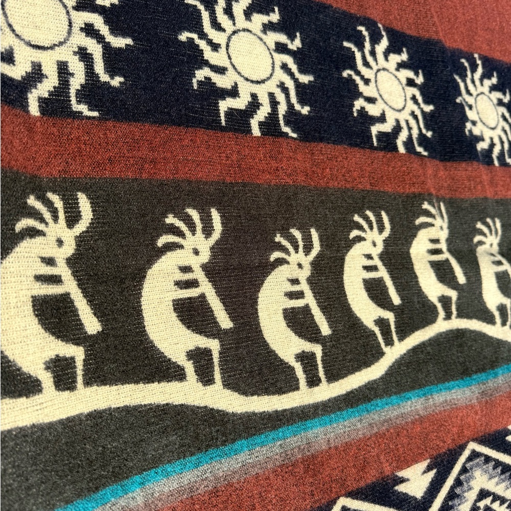 Kokopelli 70% Wool and 30% Alpaca Blanket — Like New No Wear. - Picture 2 of 5